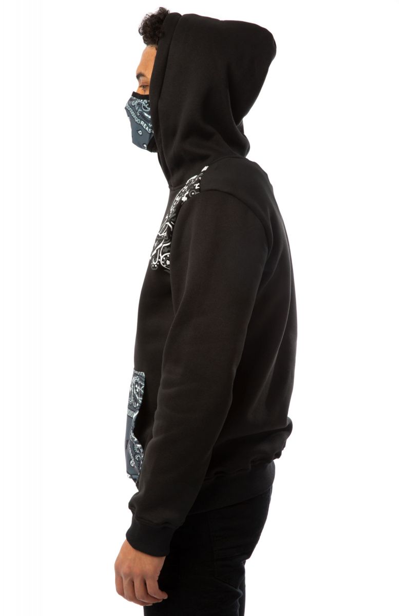 blue bandana hoodie