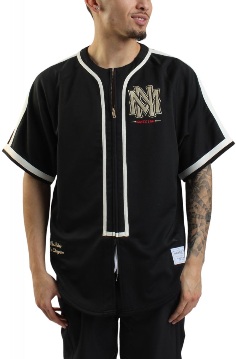 MITCHELL & NESS Branded Baseball Jersey TBTF6551-MNNYYPPPBLCK MITCHELL & NESS Branded Baseball Jersey TBTF6551-MNNYYPPPBLCK