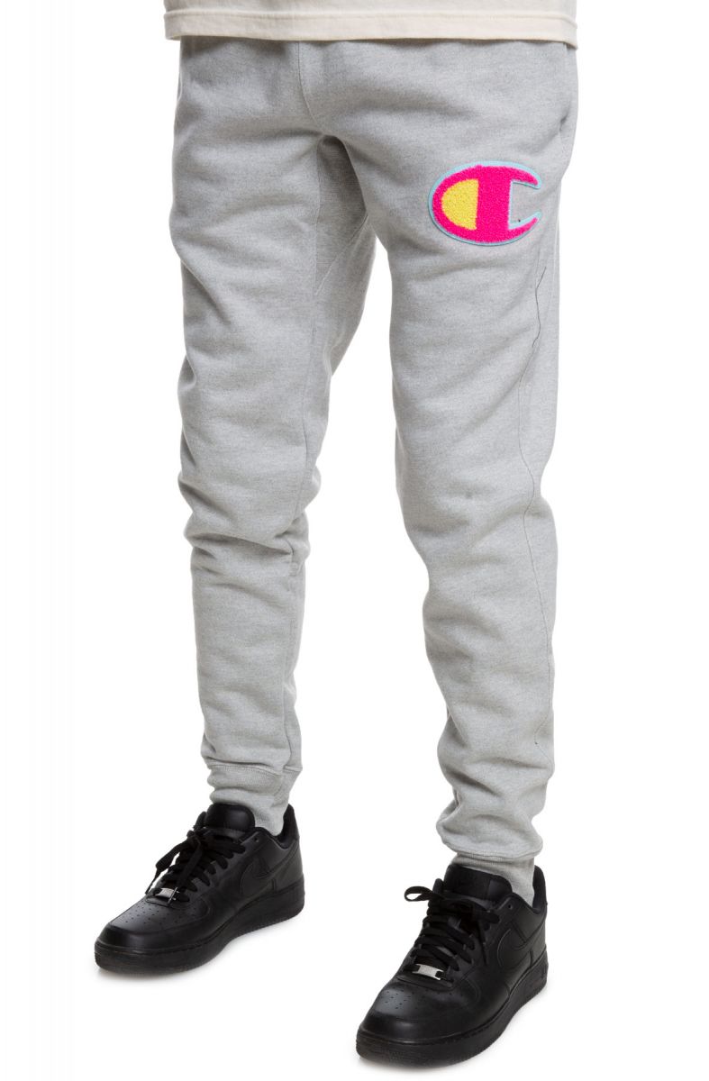 champion reverse weave chenille big c jogger