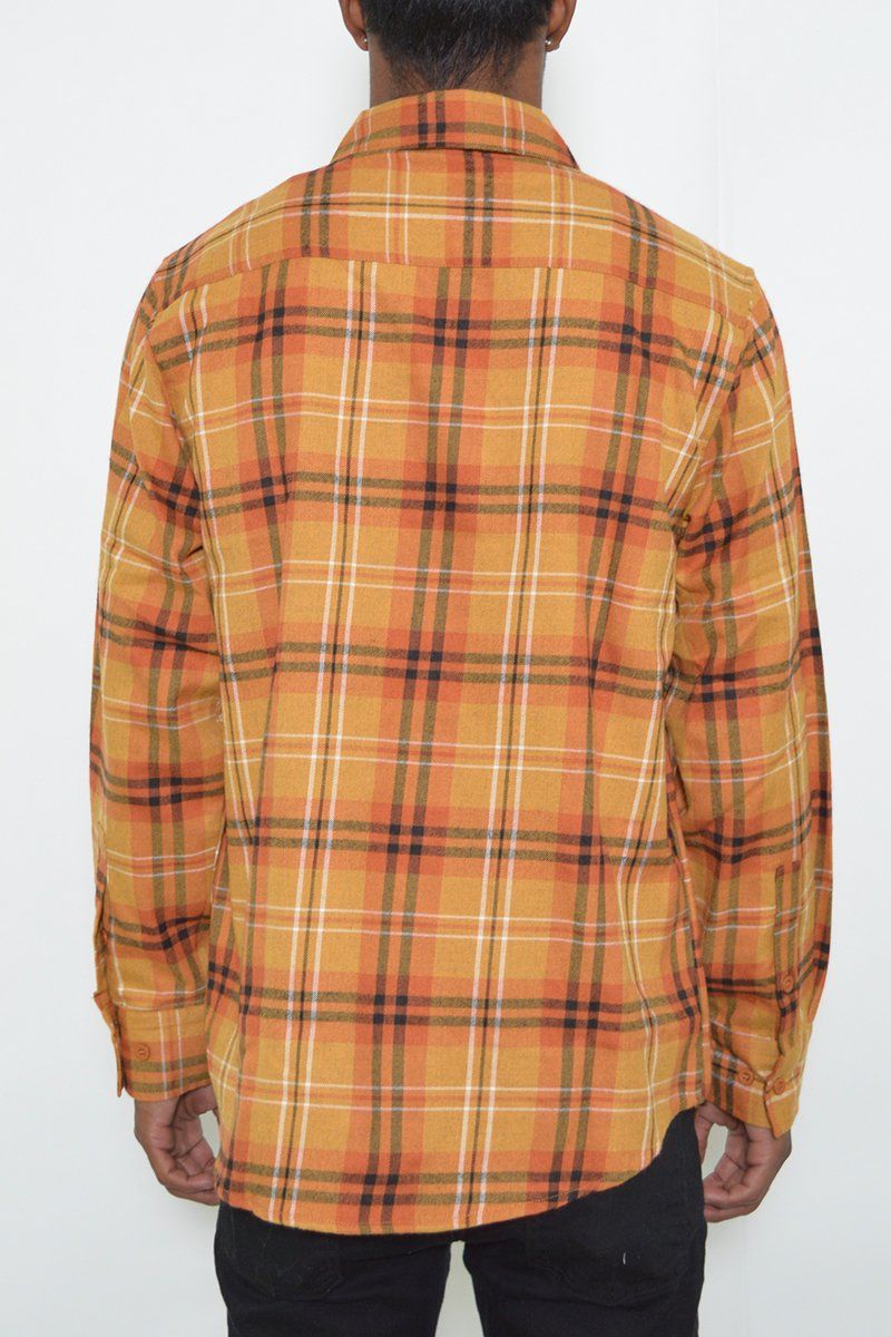 FULL PLAID CHECKERED FLANNEL LONG SLEEVE main image 0