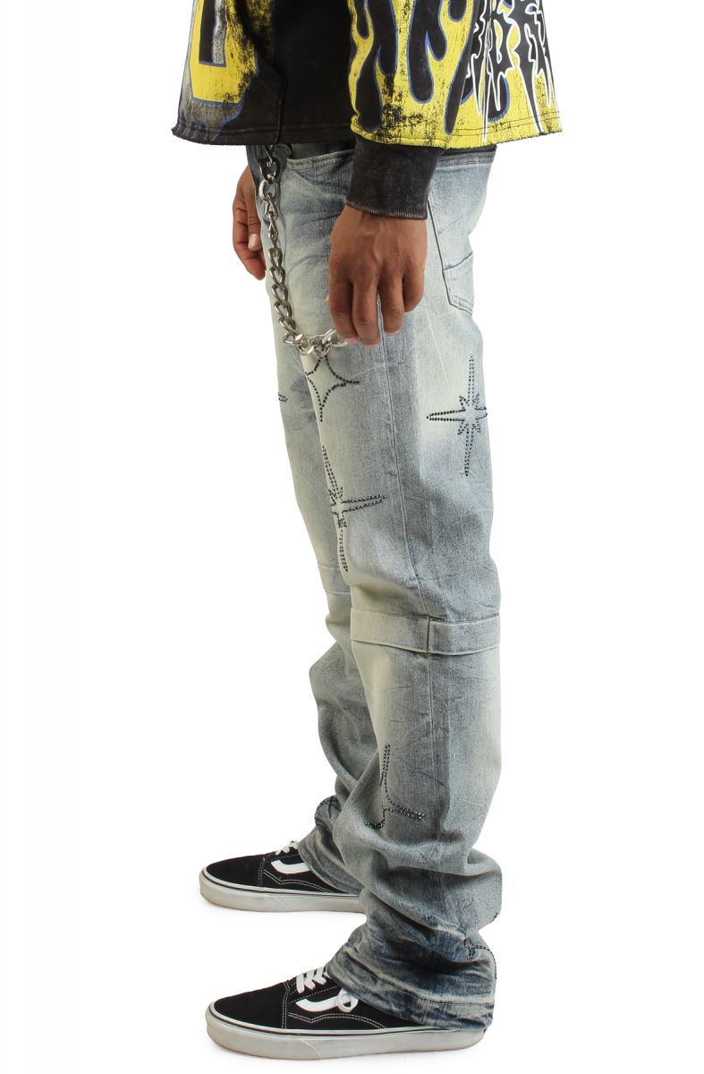 SMOKE RISE Hazelton Straight Jeans JP25626SKZ-HBLUE - Karmaloop