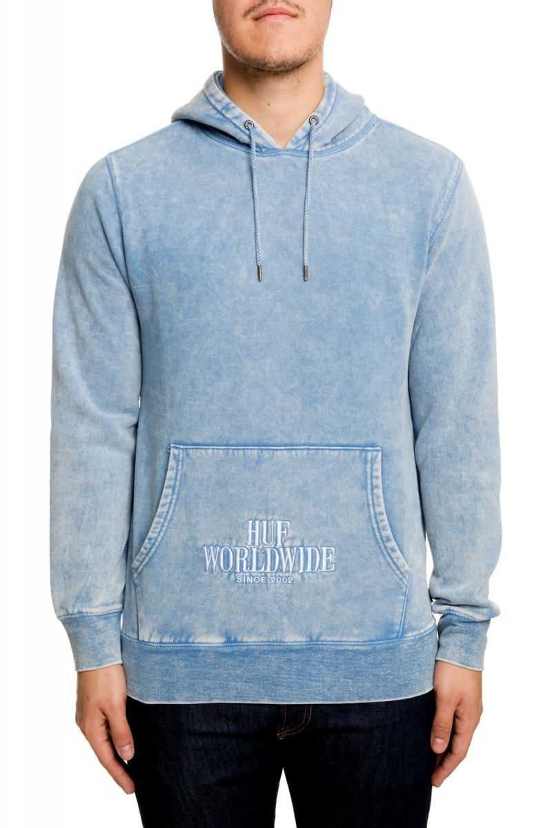 Huf worldwide sales light blue hoodie