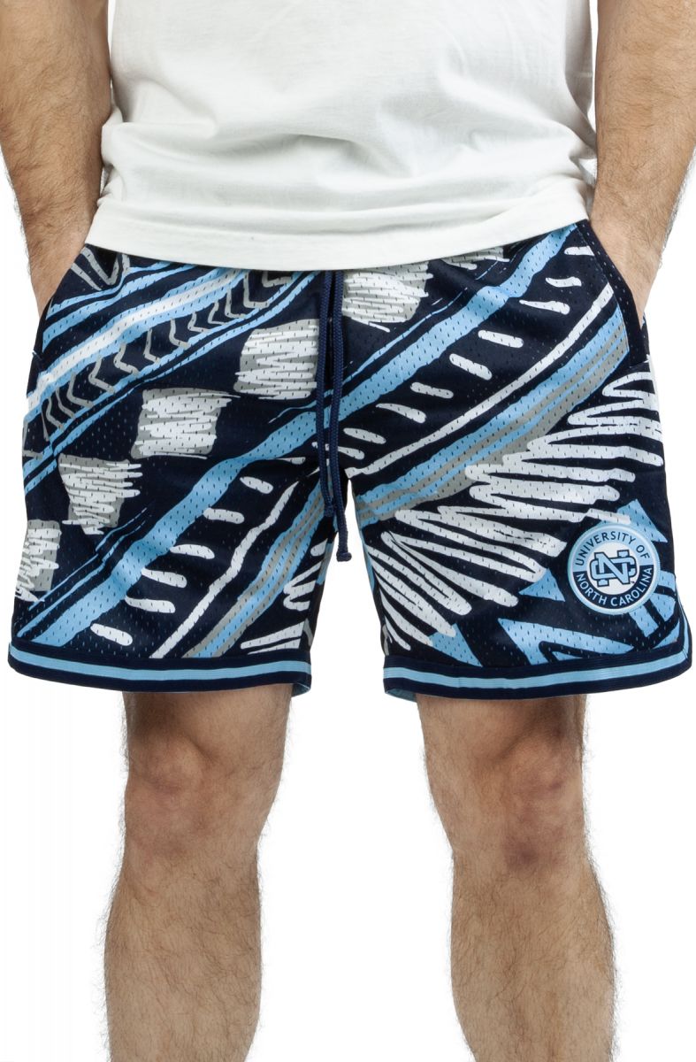 MITCHELL & NESS Branded Game Day North Carolina Mesh Shorts