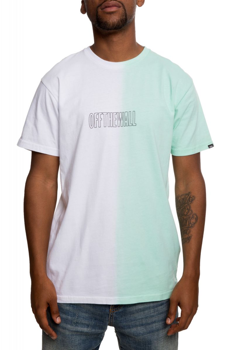 green and white graphic tees