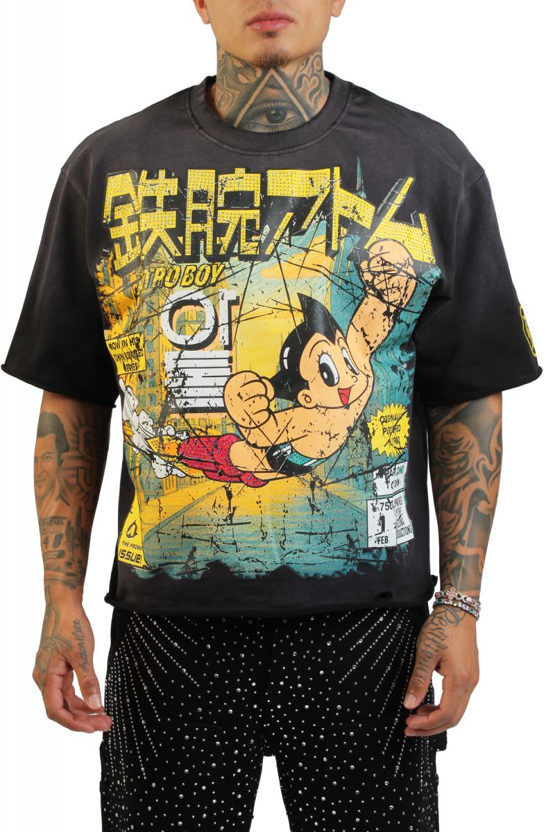 REBEL MINDS Astro Boy Comic Cover T-Shirt 610-31131FB-BK - Karmaloop