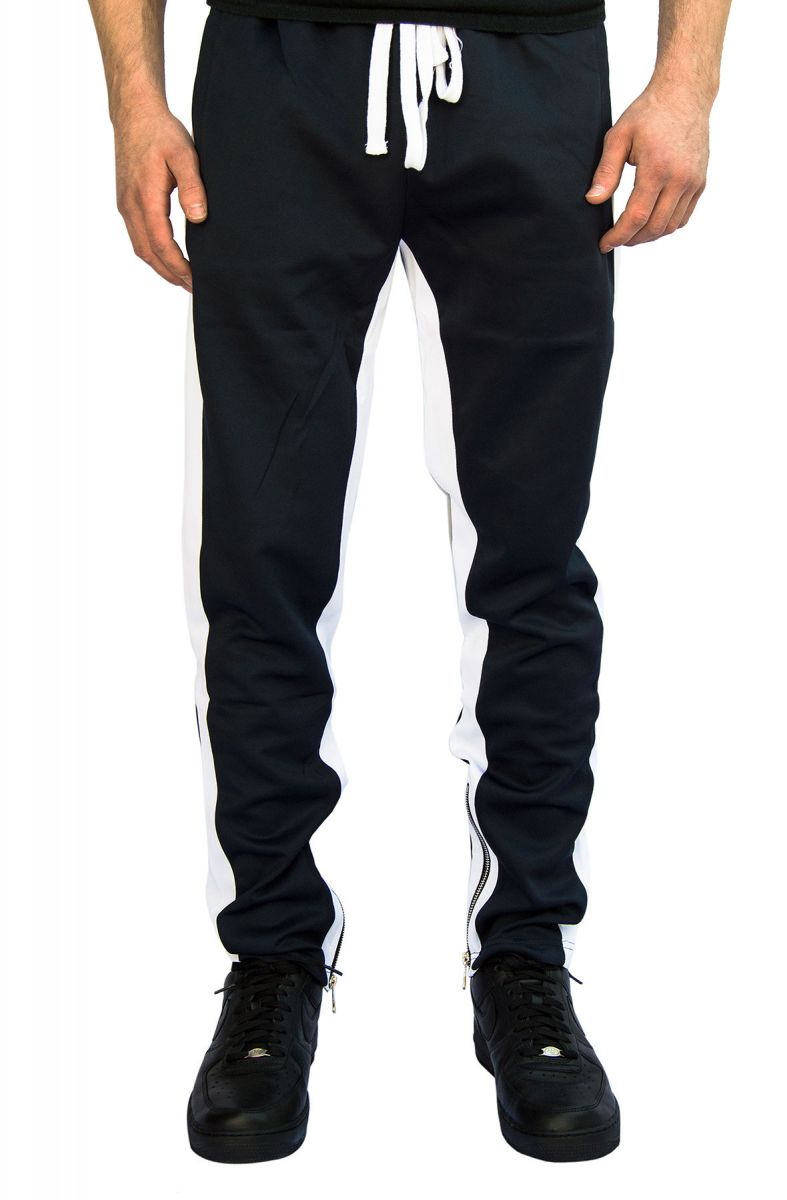 zipper bottom track pants