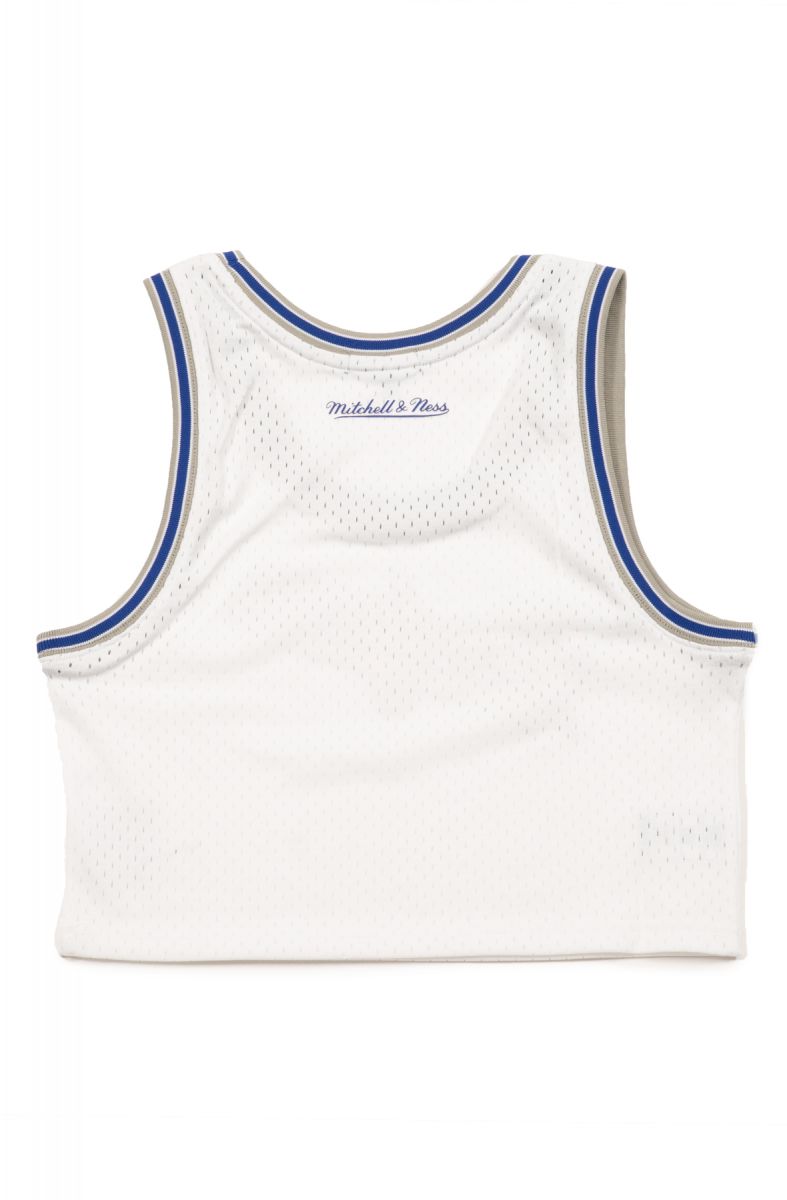 MITCHELL & NESS Los Angeles Dodgers Mesh Cropped Jersey MSTKEL18124-LADWHIT  - Karmaloop