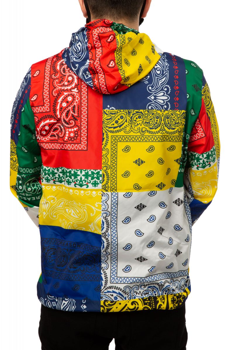 REASON Bandana Print Anorak Jacket C0-A07MULTI - Karmaloop