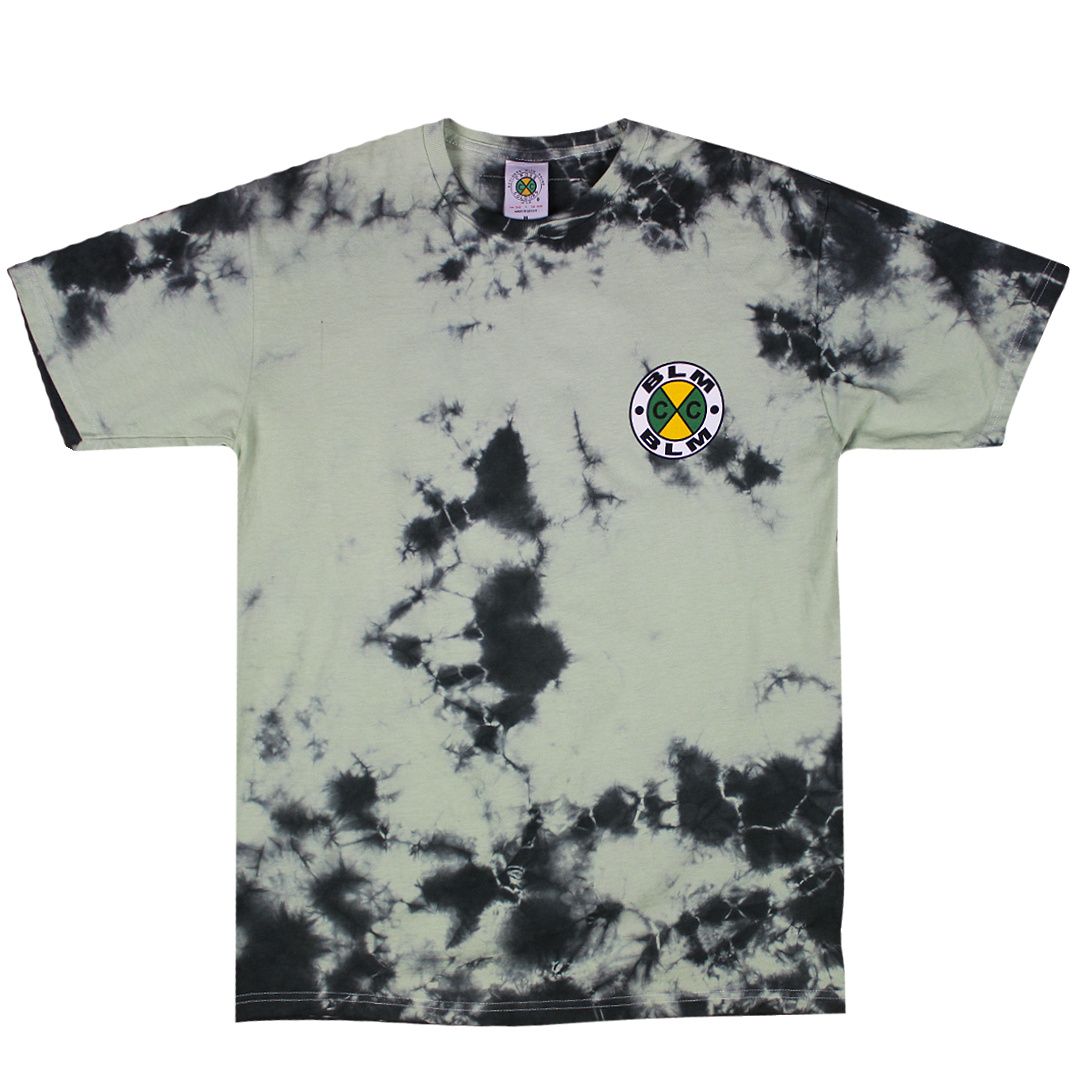 tie dye blm shirt