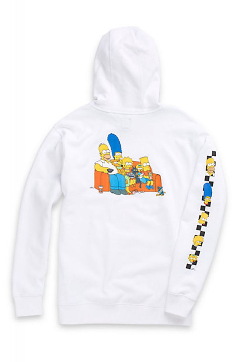 VANS Simpsons Family Fleece Hoodie in White VN0A4RTPZZZ - Karmaloop