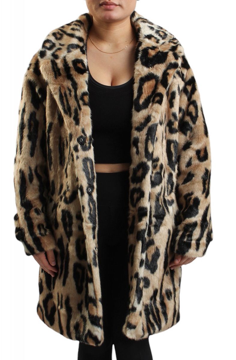 HEAD PORTER＿LEOPARD WAIST＿レオパード豹柄ウエストファー AZALEA WANG Leo-Fur Leopard Faux Fur Jacket LEO-FUR - Karmaloop