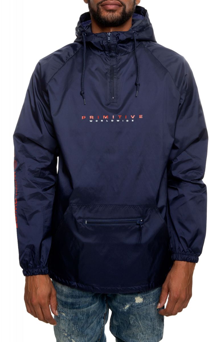 PRIMITIVE Expansion Anorak Jacket in Navy PAPFA1937 Karmaloop