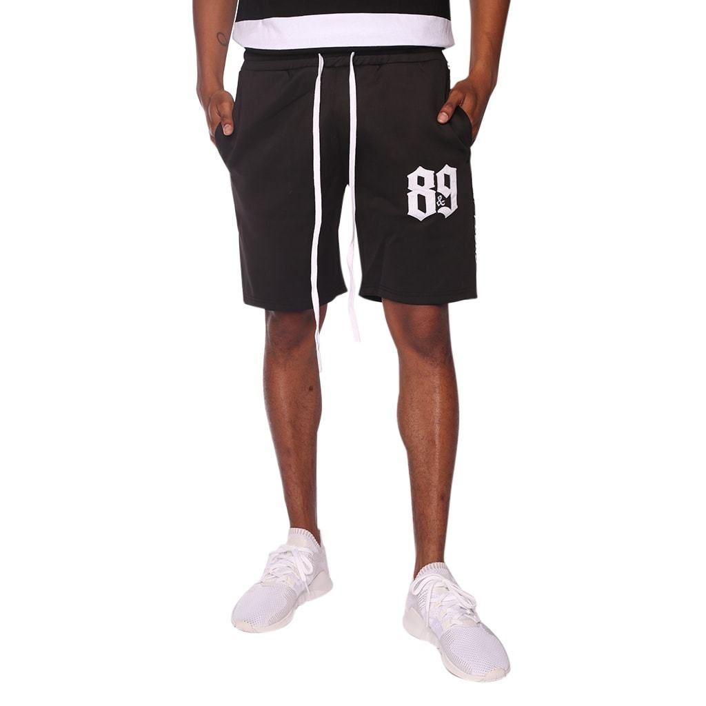 8&9 CLOTHING Goons Training Shorts Black SHGNSBLK - Karmaloop