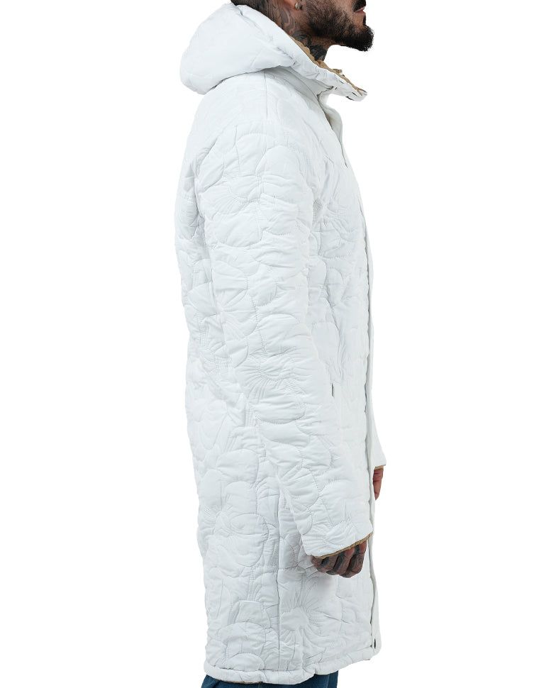HIDEOUT Dawn of an Era Reversible Puffer Coat THC-DA-SC-CREAMANDWHITE ...