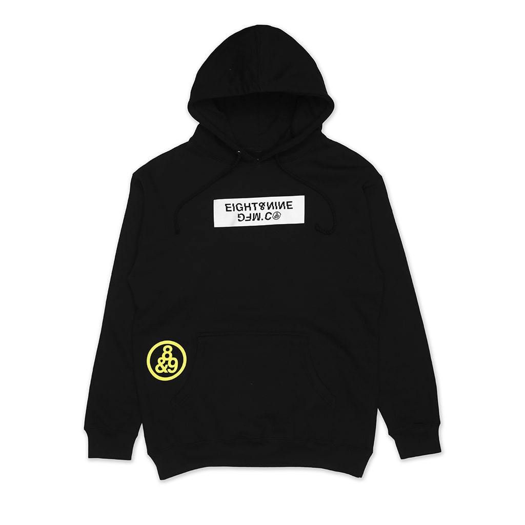 8&9 CLOTHING Trench Glitch Pullover Hoodie Black HSTRBLK - Karmaloop