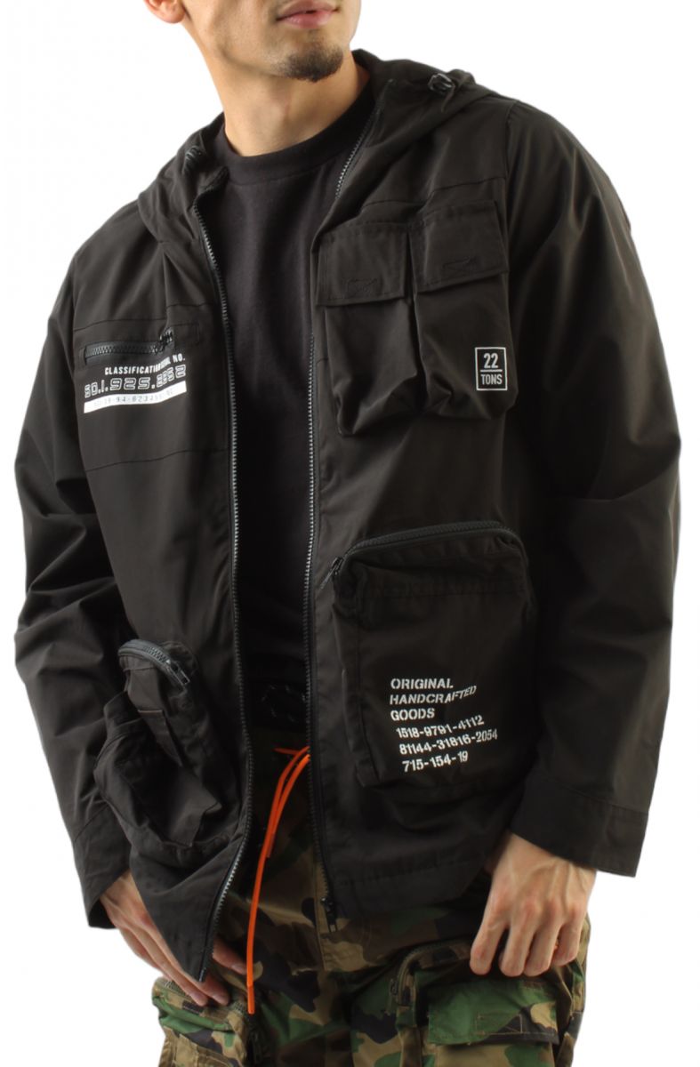 SMOKE RISE Cargo Parka WW23182SK-BLK - Karmaloop