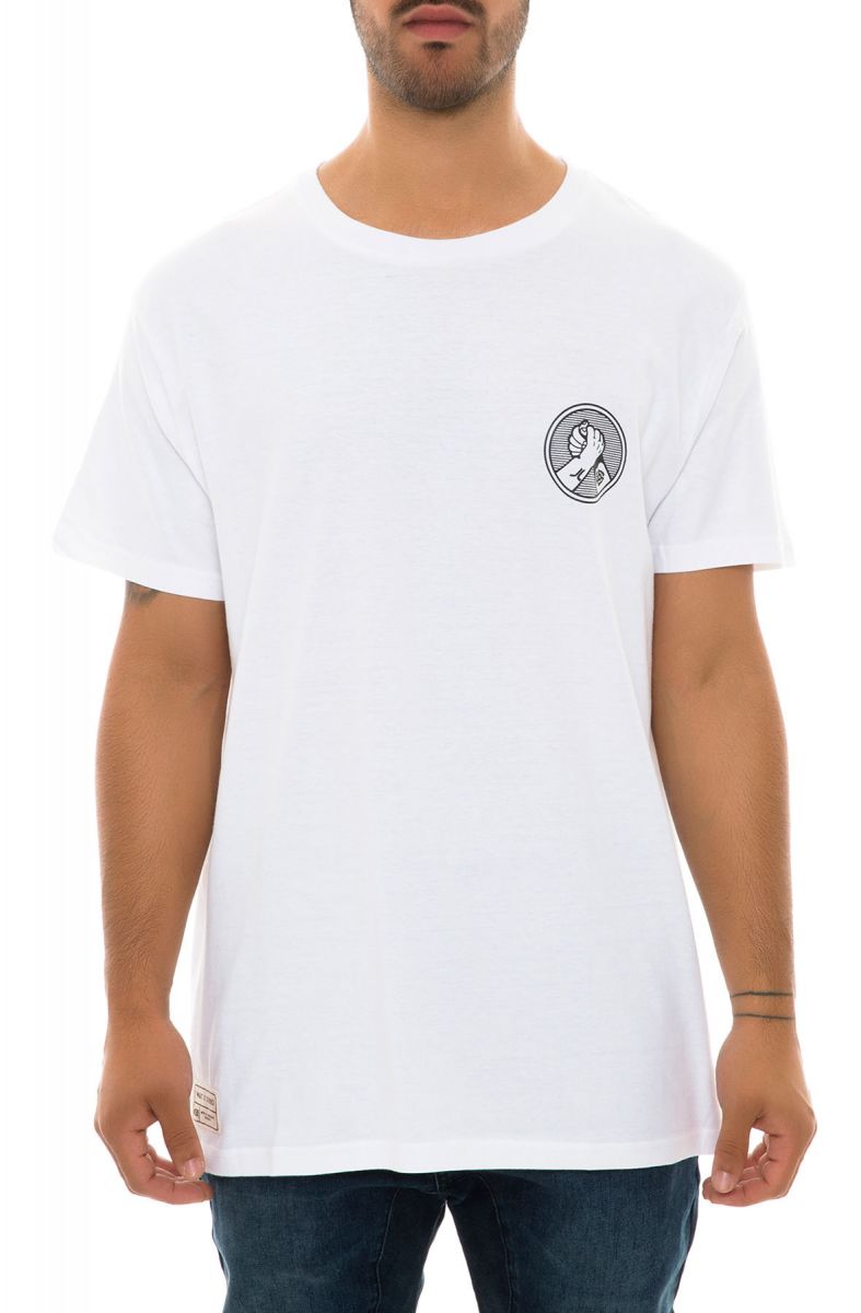 WESC The x Stereo Effect Tee in White SM08519-001-WHT - PLNDR