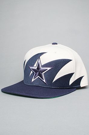 The Dallas Cowboys Sharktooth Snapback Hat in Blue & Gray