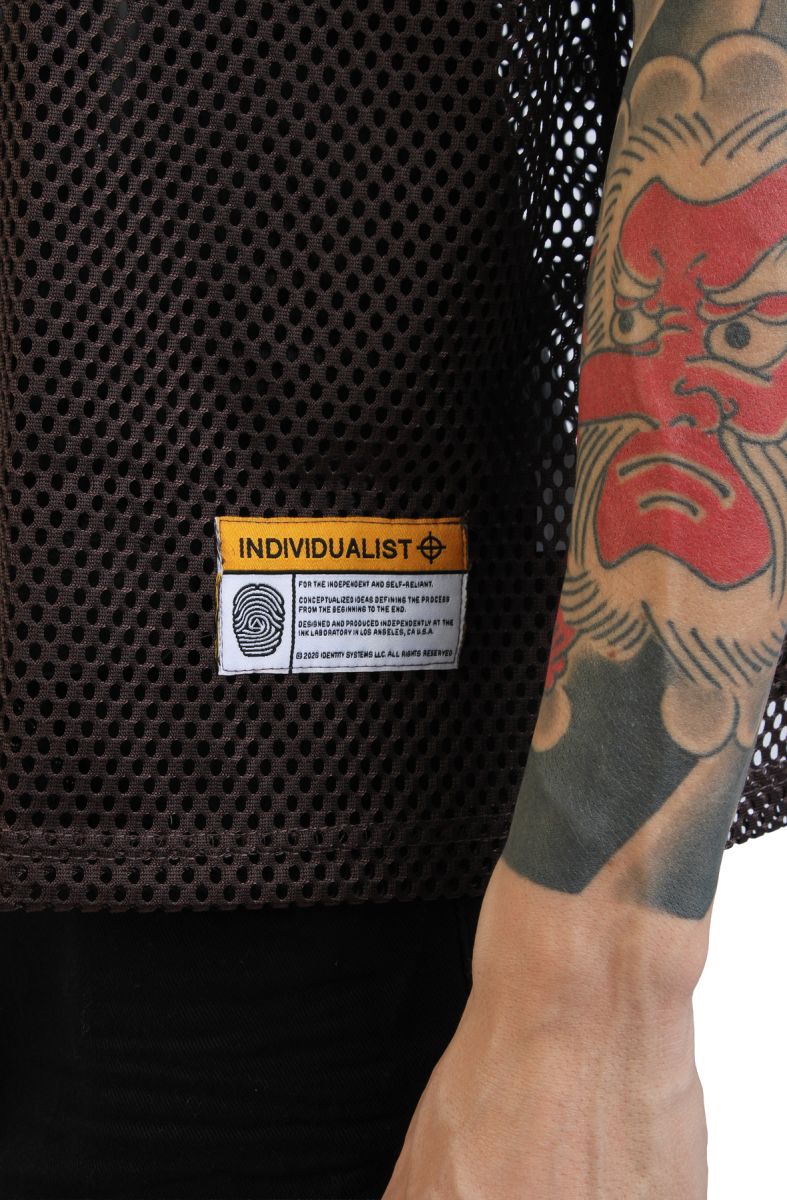 INDIVIDUALIST Knowledge Heavy Box Mesh Jersey IND26110-SSMJ-BRN