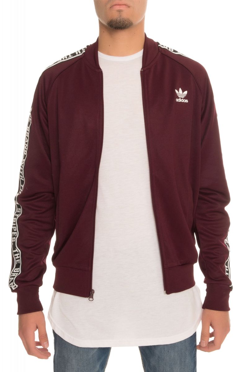 maroon and black adidas jacket