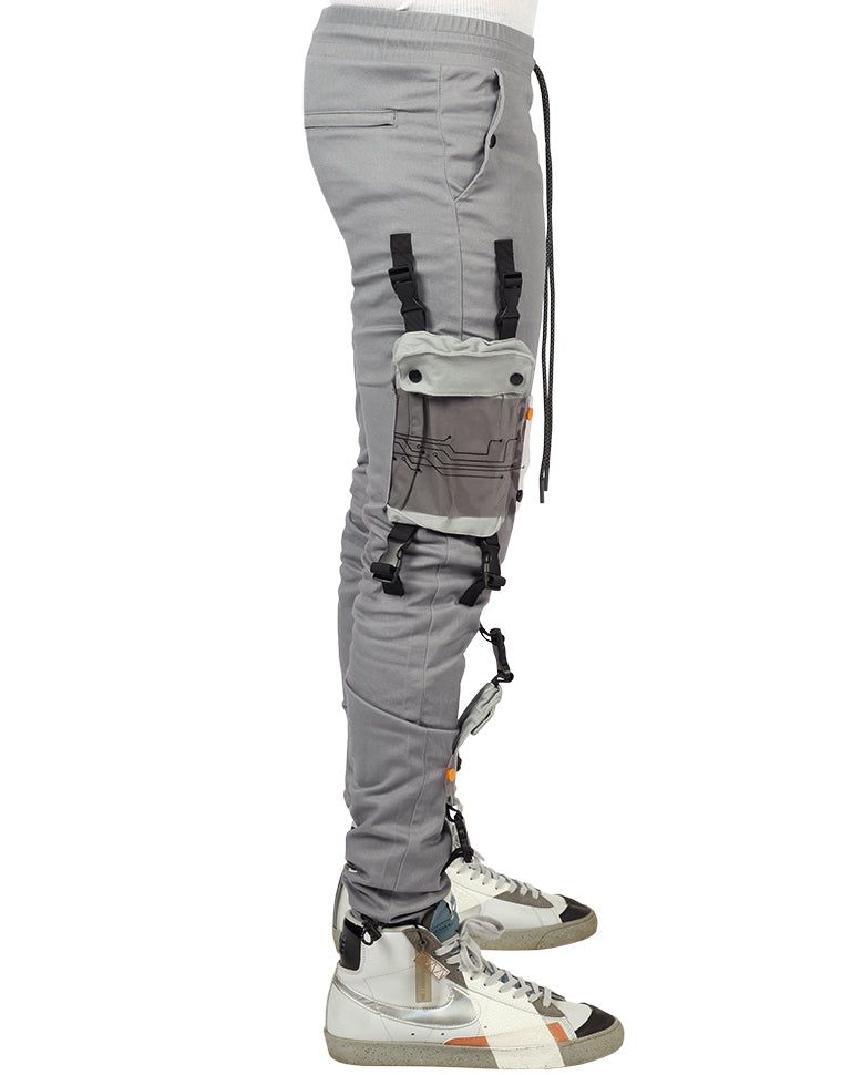 HIDEOUT YK Tech Cargo Joggers Pants HDTCLTHNG-994358-CIRCUITGREY ...