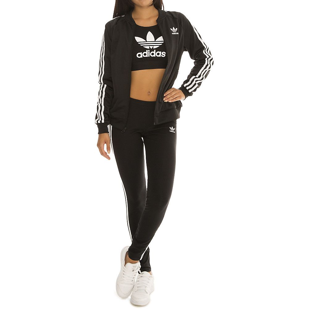 adidas superstar track jacket black