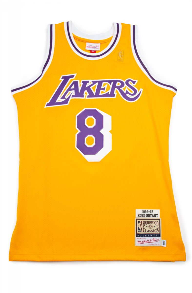 Los Angeles Lakers Kobe Bryant 1996-97 Authentic Home Jersey