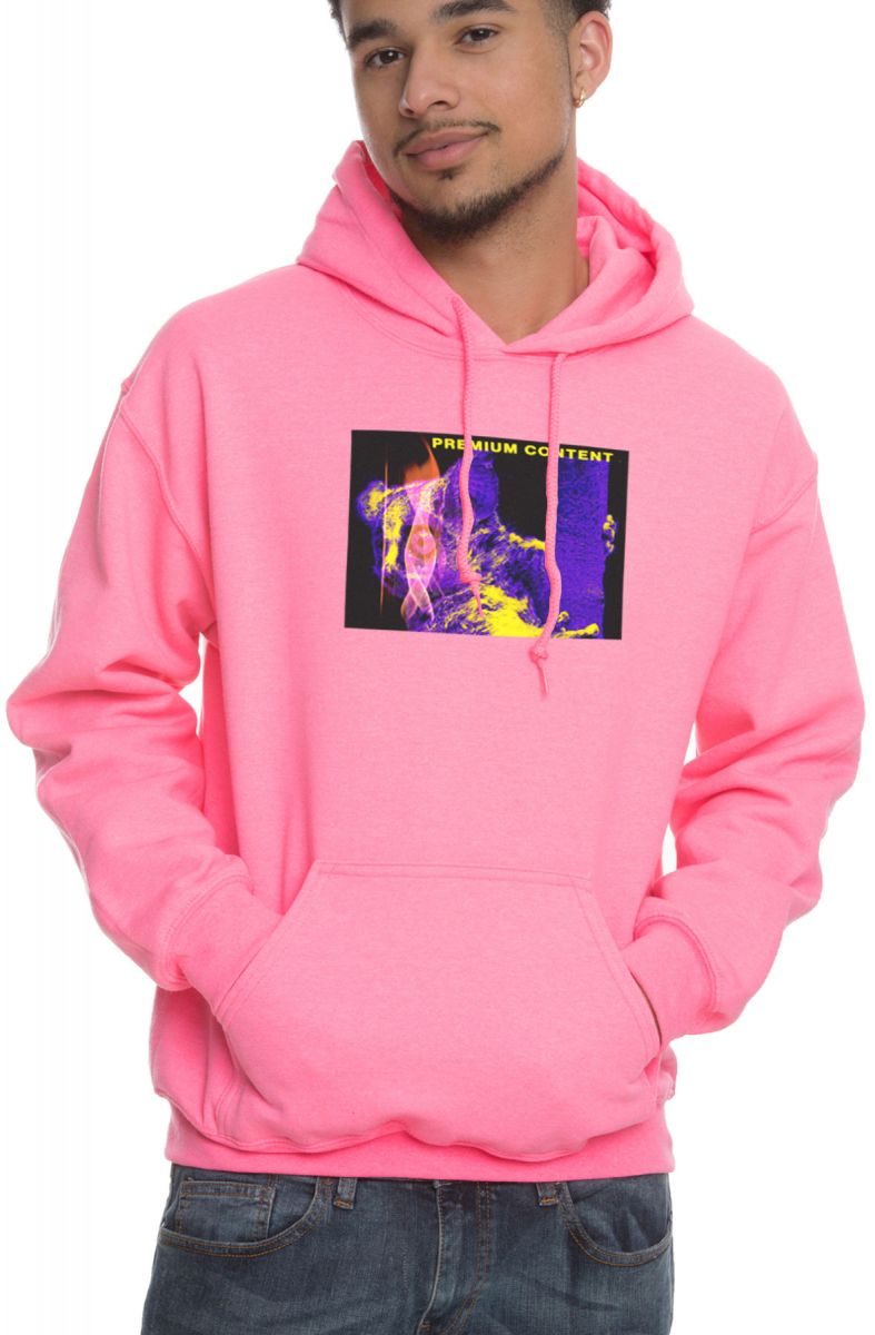 safety pink hoodie