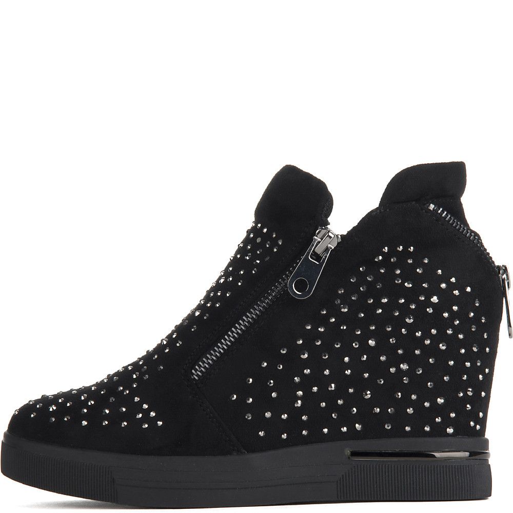 coin hidden wedge sneaker