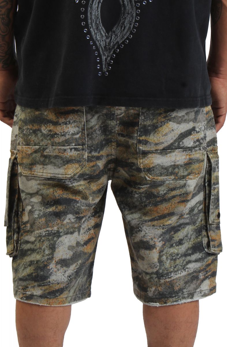 SMOKE RISE Tiger Camo Shorts JS25517SK-TIGER - Karmaloop