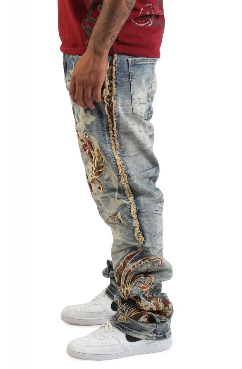 SMOKE RISE Long Straight Academy Jeans JP25514SK-TOAST - Karmaloop