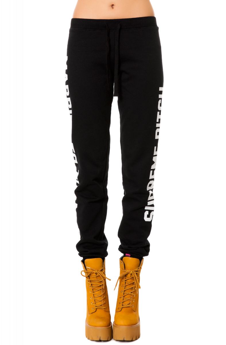 supreme black sweatpants