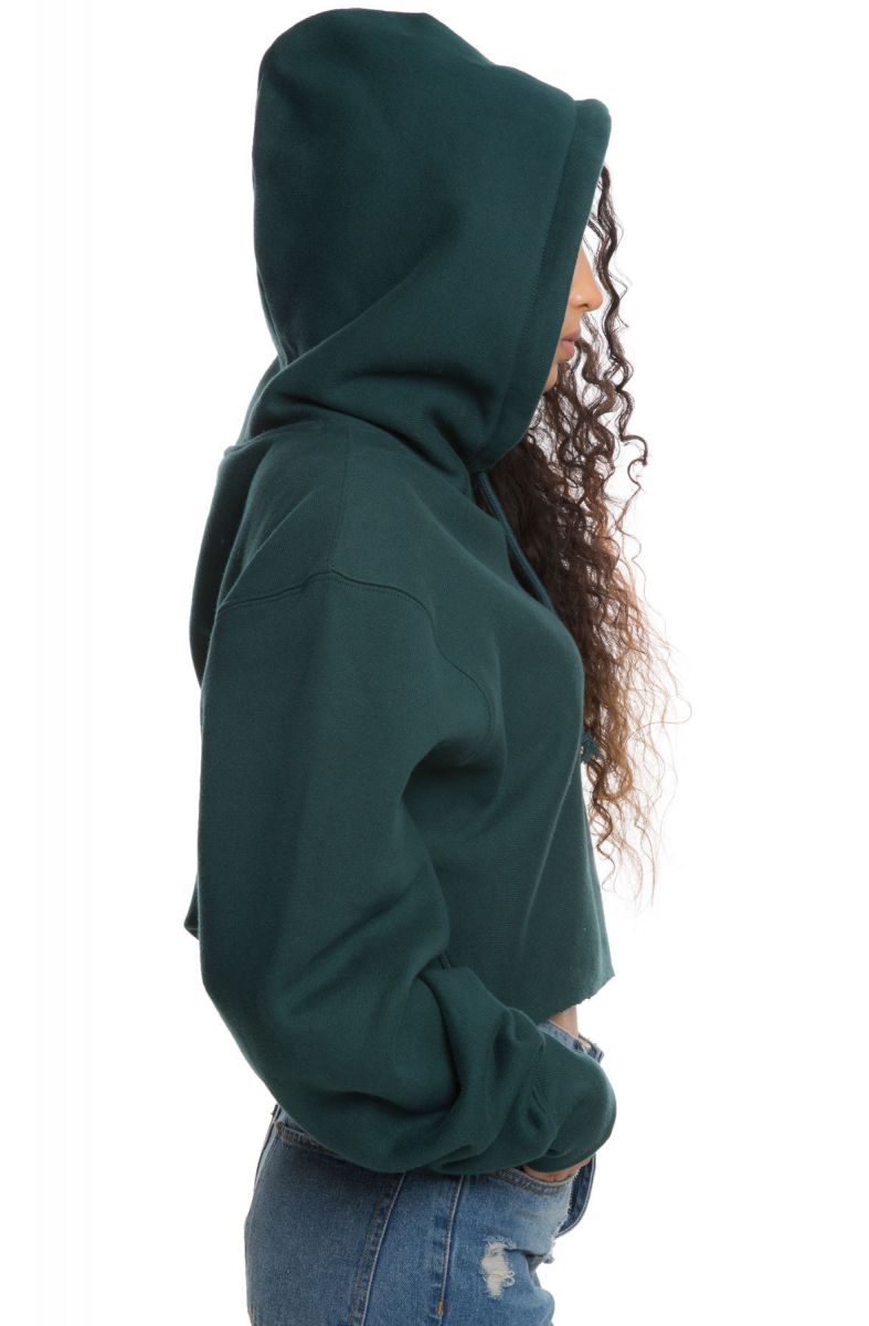 champion reverse weave lakeside green hoodie