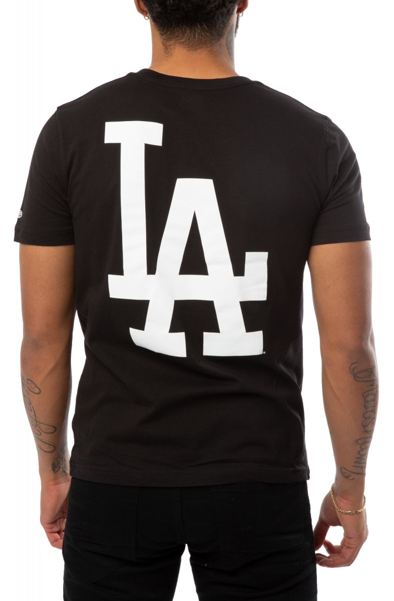 New Era Los Angeles Dodgers Black Skull Tee S