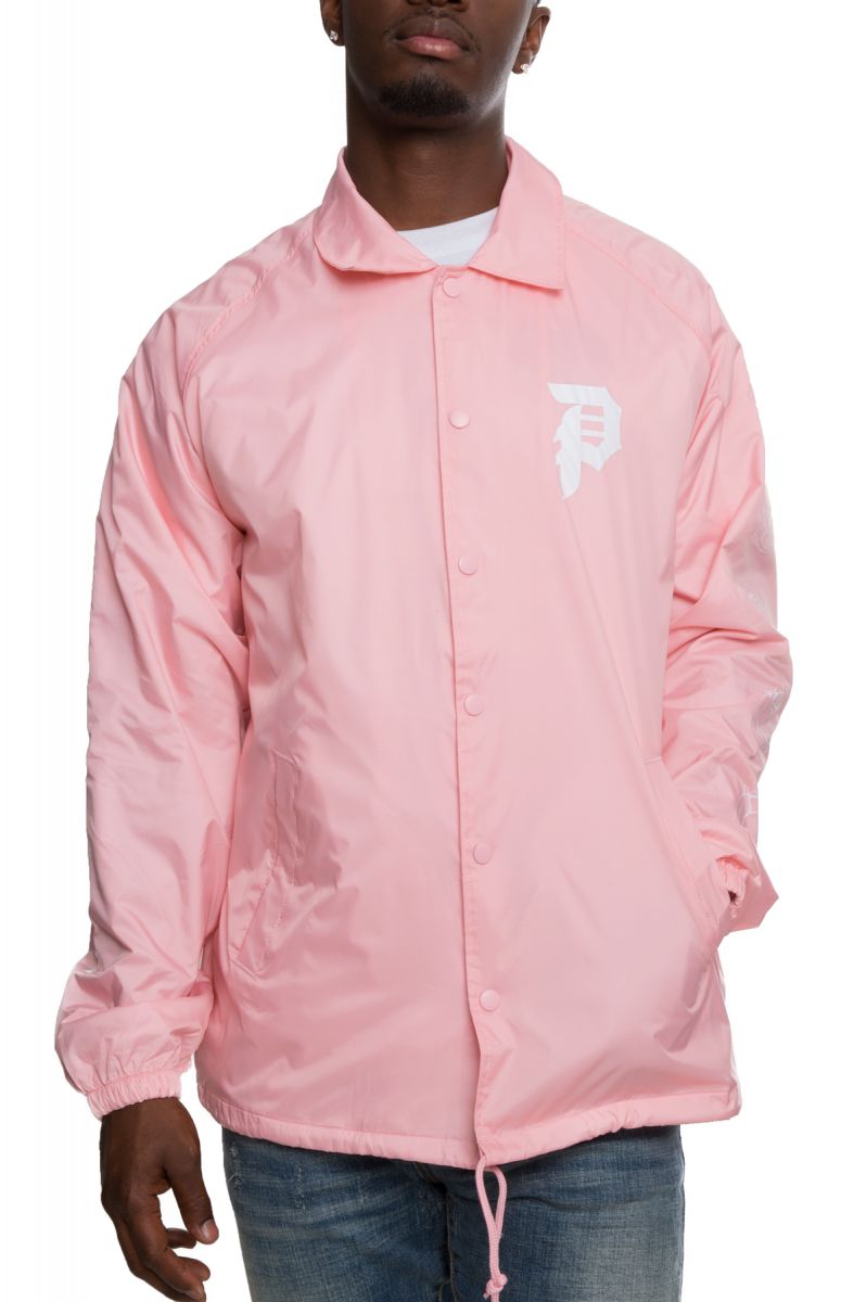 pink coach jacket mens