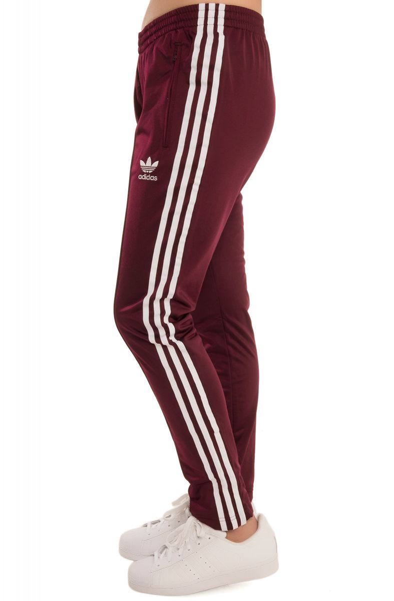 adidas Pants SST Track Pants Maroon Purple