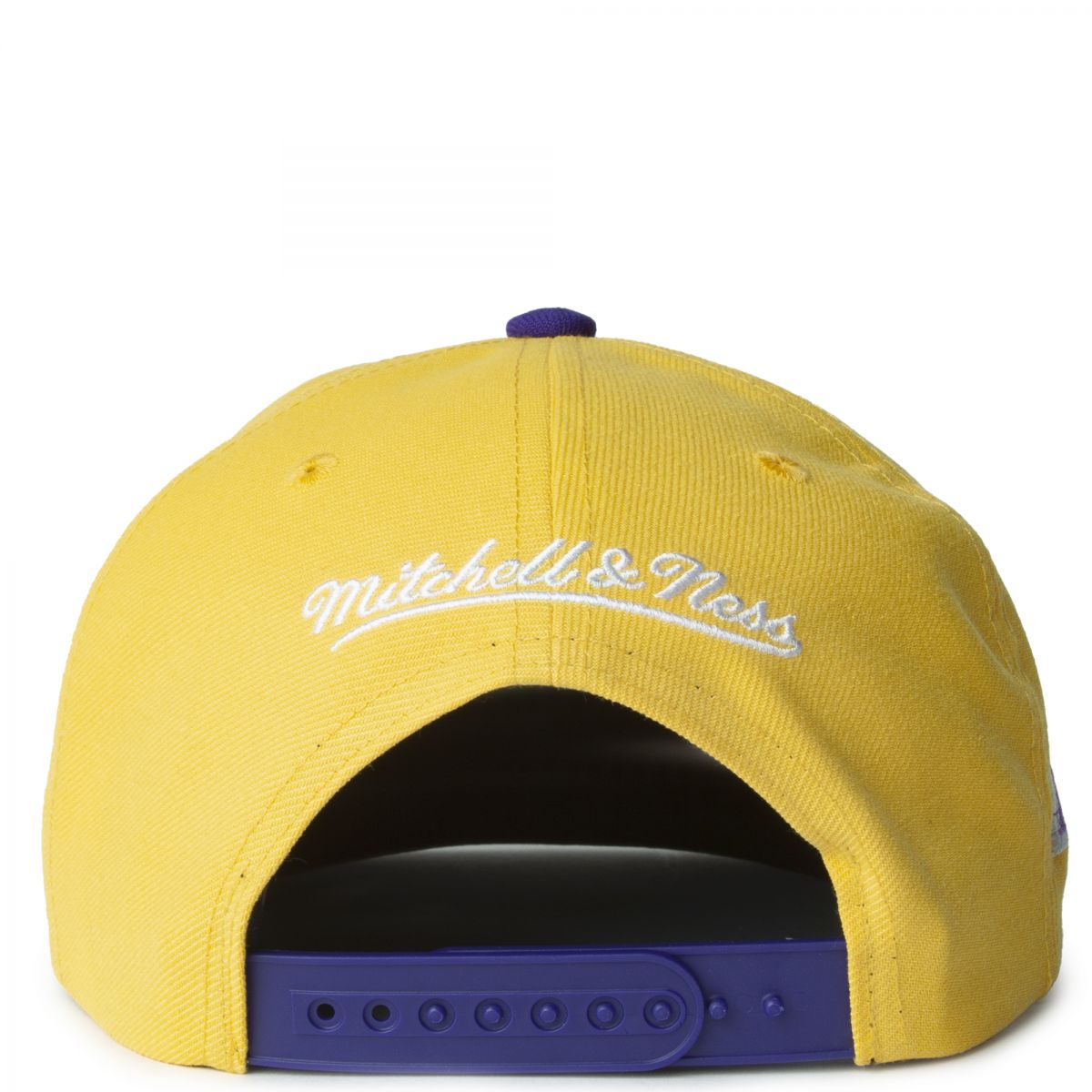 Cappellino Mitchell & Ness NBA Los Angeles Lakers State Insider – Snapback Original Fit In Poliestere, Logo Ricamato, Colore Giallo/Viola, Taglia Unica Regolabile - 2