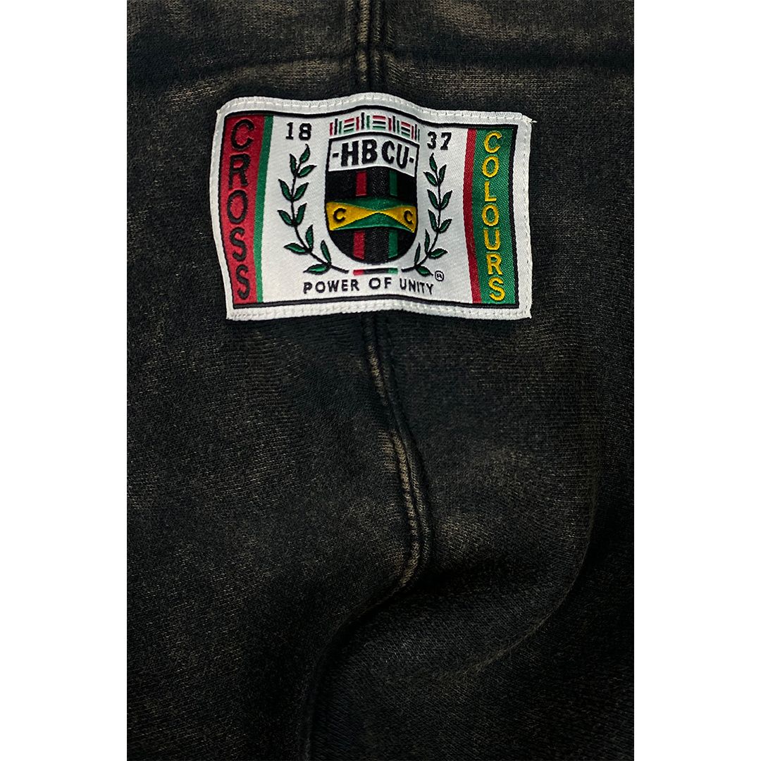 CROSS COLOURS X HBCU Educate Pullover Hoodie Black Mineral C80223EDU