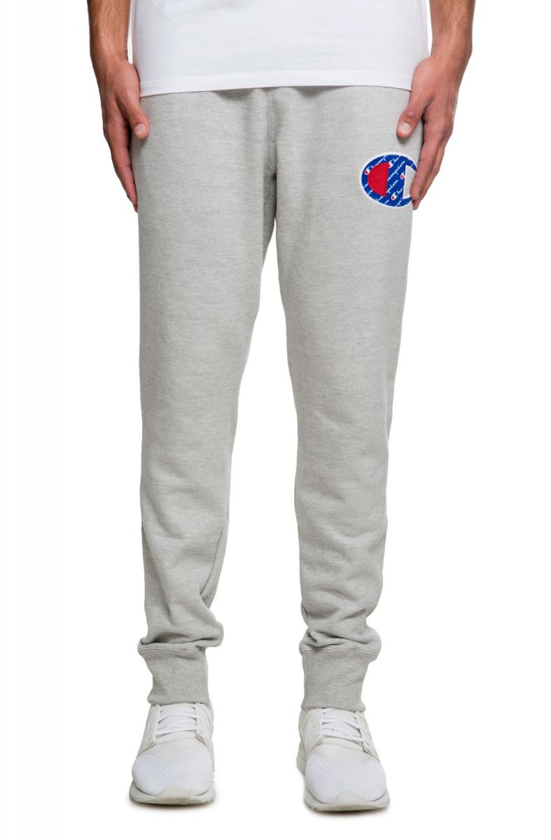 CHAMPION The Reverse Weave Sublimated C Logo Joggers in Oxford Grey ...