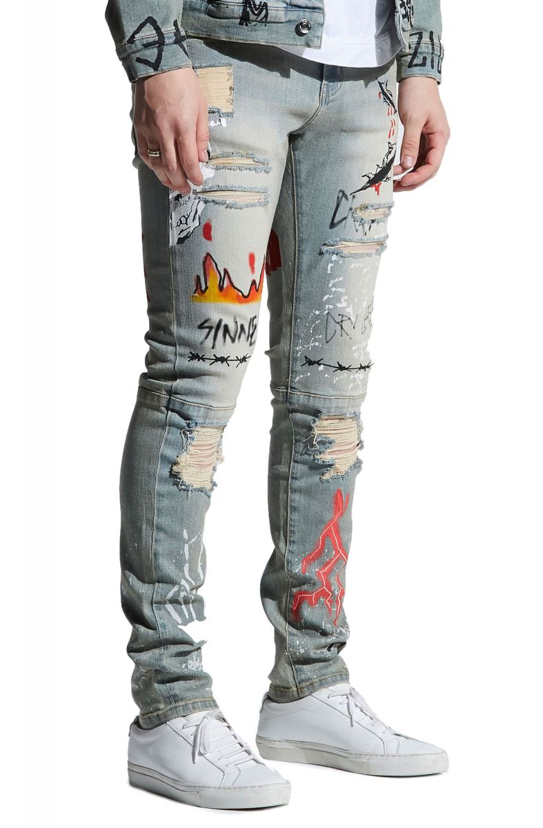 EMBELLISH Disorda Standard Denim in Light Vintage EMBF219-133 - Karmaloop