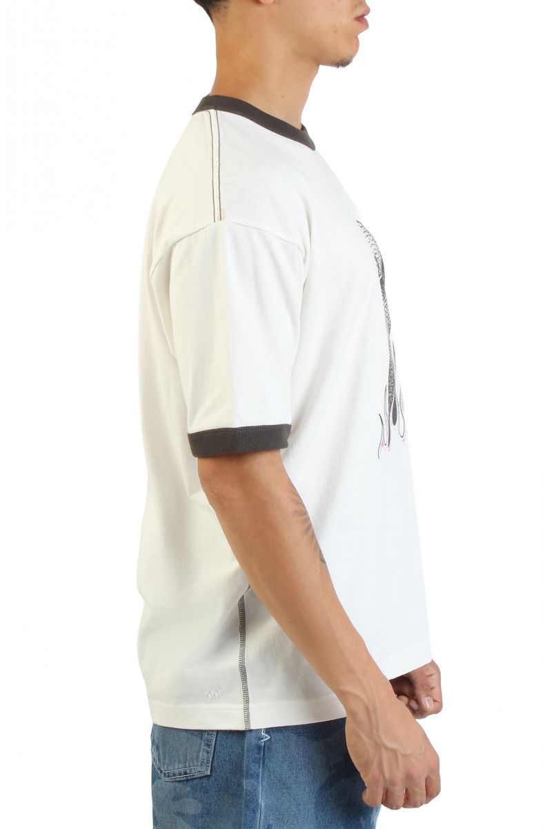 VANS Skate Mike G Snake Flame Ringer Loose Fit TShirt VN000PNEFS8