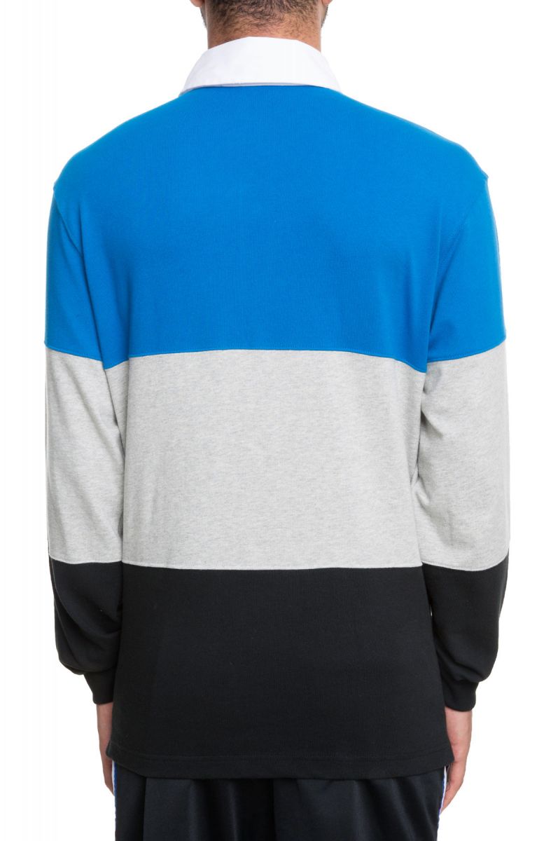 CHAMPION The Color Blocked Rugby Polo in Hotline Bling Blue T3415 ...