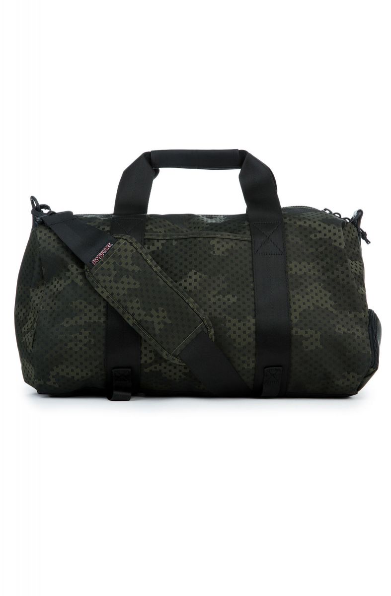 JANSPORT The Duffel DL Bag in Green Square Camo JS0A2T36-CMO - Karmaloop