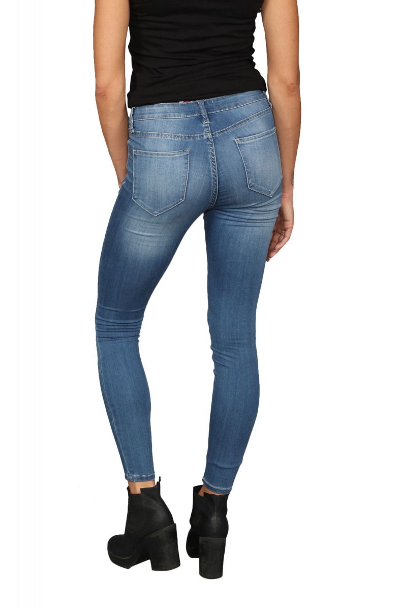 SEIZE&DESIST Medium Denim Skinny Jeans CELLO-AB13950-MEDDEN - Karmaloop