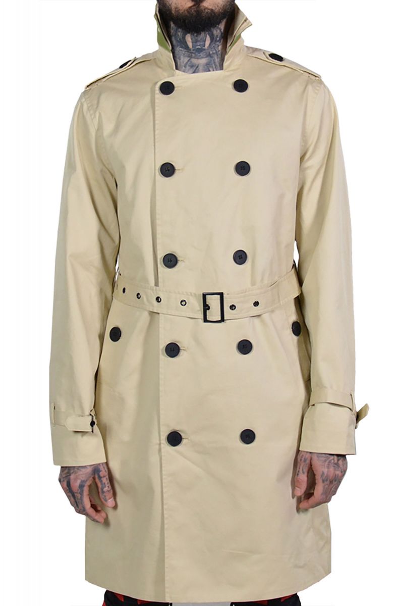THE HIDEOUT CLOTHING Affiliated Trench Coat (Tan) THCTHRDZ1-07 - Karmaloop