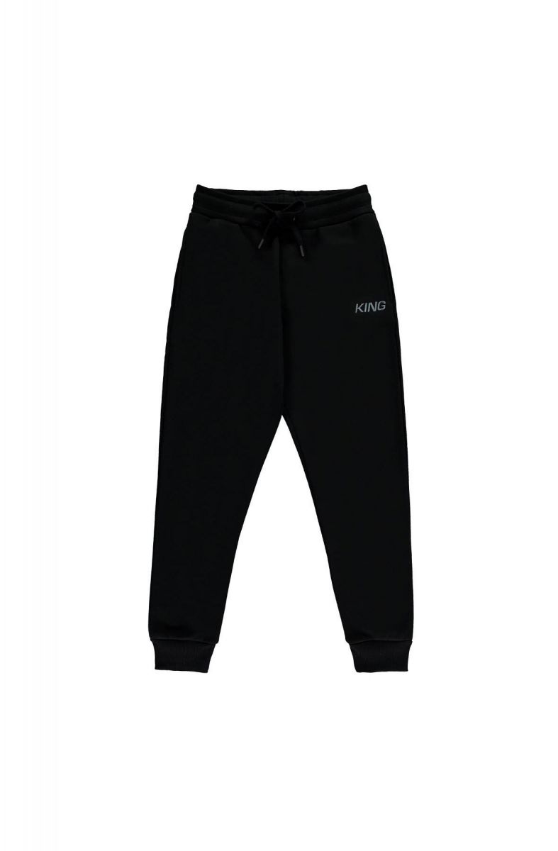 gym king tracksuit bottoms black