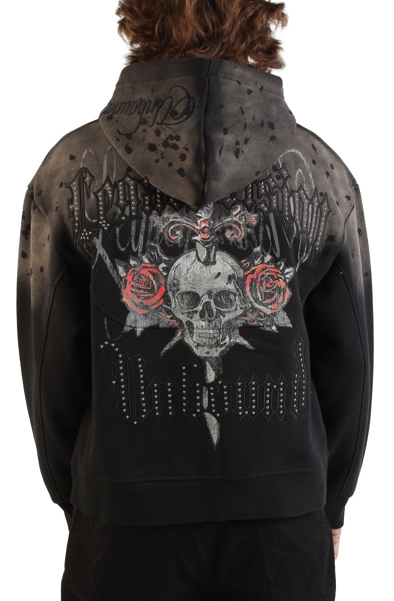 SMOKE RISE Legacy Zip-Up Hoodie FO25663SK-BLK - Karmaloop
