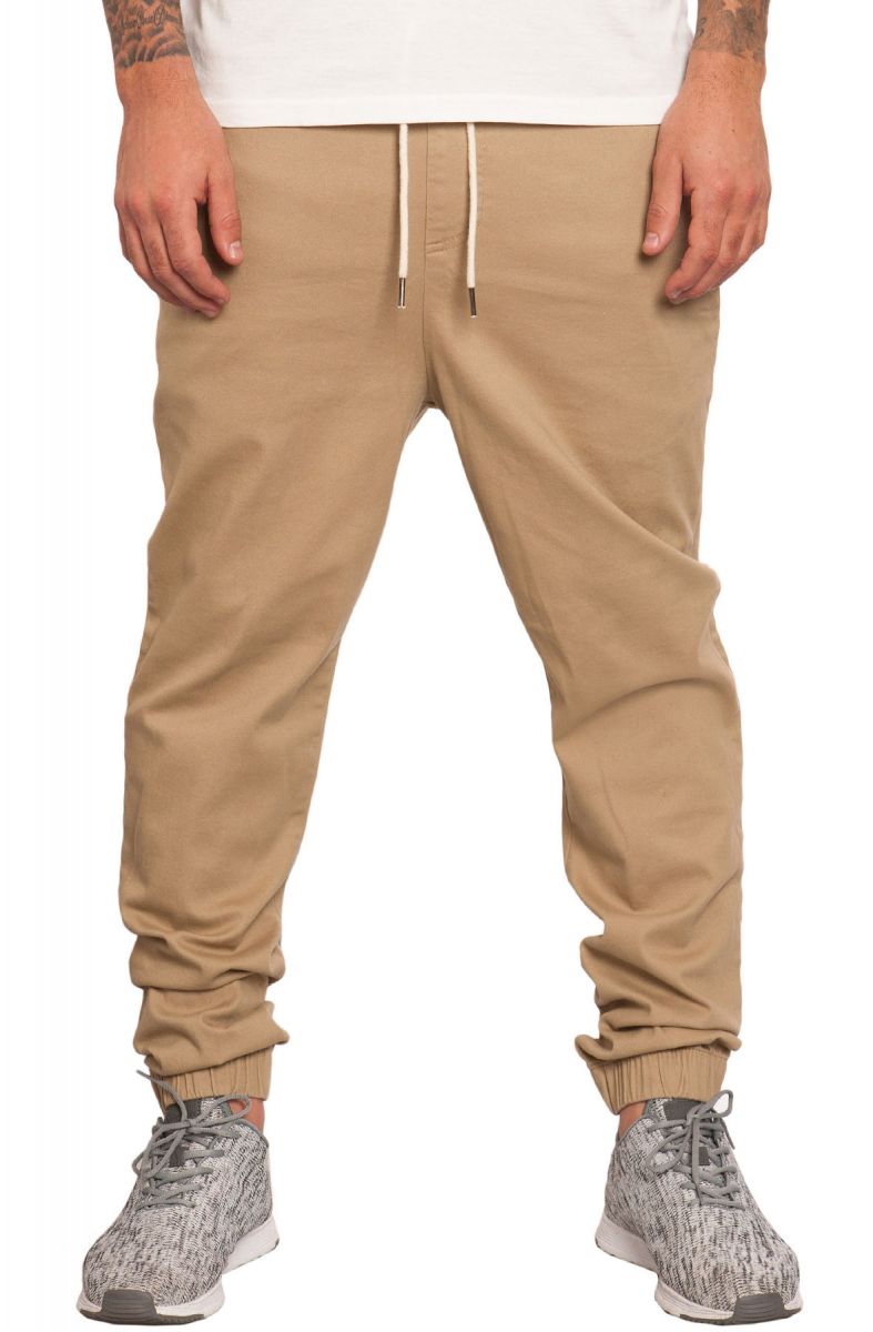 stretch twill jogger pants