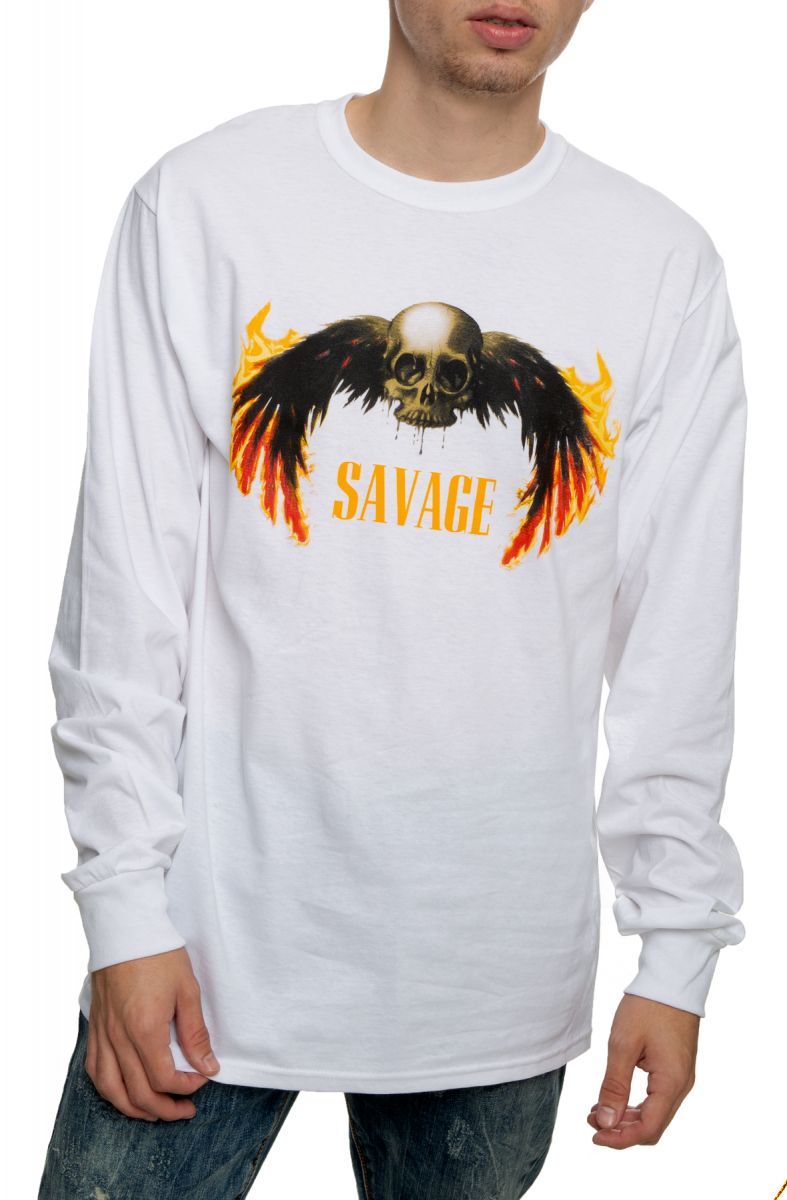 CIVIL Savage Skull Long Sleeve Tee SVGSKLLS002 Karmaloop
