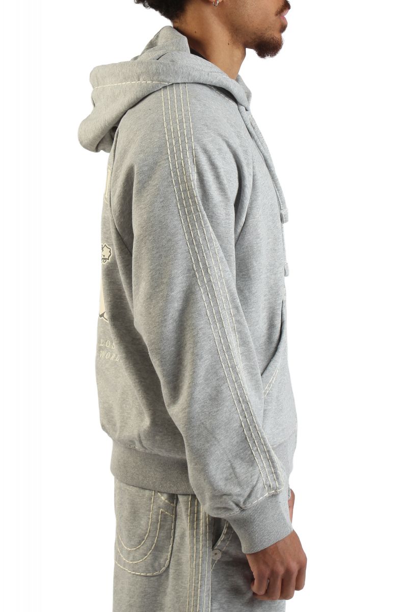TRUE RELIGION Super T Boxy Zip-Up Hoodie 110154-1501 - Karmaloop